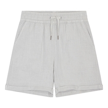 BIRKHOLM Muslin Shorts Meleret Grå